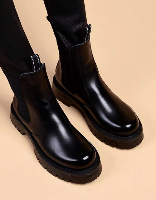 Load image into Gallery viewer, Fleece-Lined Winter Boots – Warm Outdoor Streetwear

