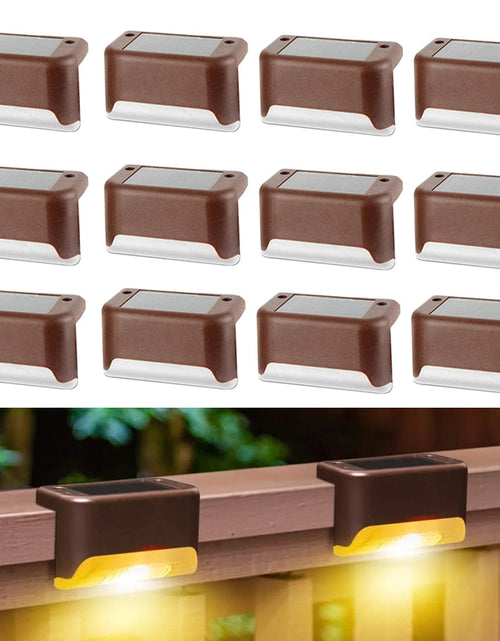 Load image into Gallery viewer, Solar Lights Solar Step Lights Outdoor Waterproof Led Solar Power Garden Light Lamp decoration for Patio Stair Garden Yard Fence
