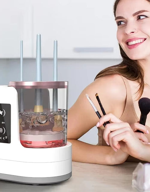 Load image into Gallery viewer, Electric Makeup Brush Cleaner Rechargeable Makeup Brushes Cleaning Tool Automatic Makeup Brush Cleaning Stand Device
