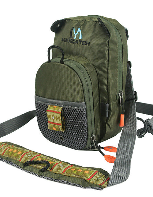 Load image into Gallery viewer, Multi-functional Fly Fishing Tackle Bag with Multiple Pockets, Unisex Chest Pack, Shoulder Fishing Bag
