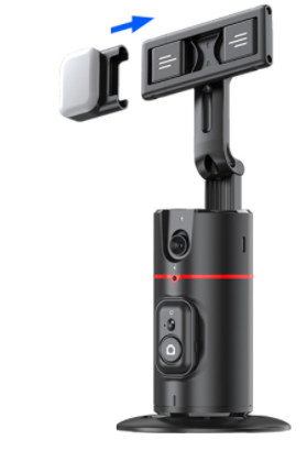 Load image into Gallery viewer, P02 Auto Face Tracking Stand 360 Rotation Phone Holder Desktop Tracking Gimbal Stabilizer Tripod for Live Vlogging Video
