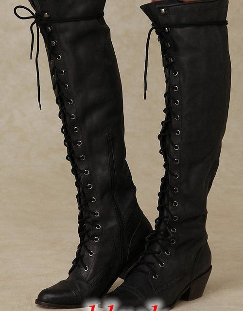 Load image into Gallery viewer, Women’s Over-the-Knee Boots – Round Toe Stylish Tall Winter Boots
