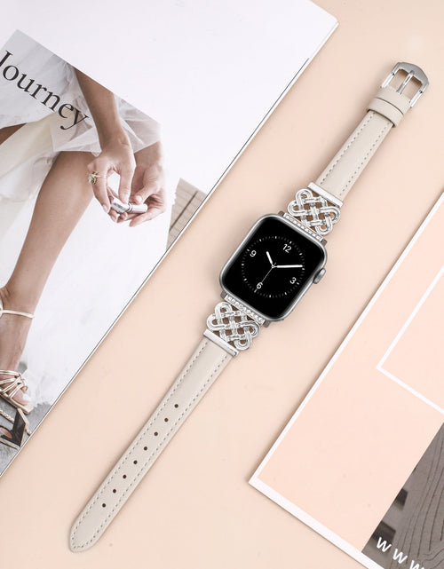 Load image into Gallery viewer, Strap Compatible with Apple Watch Band iWatch S10/SE98765 Metal Ultra-thin Watch Band
