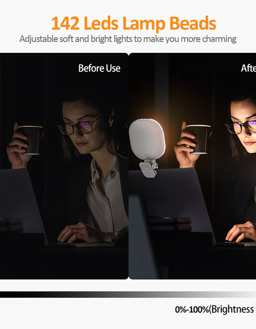 Load image into Gallery viewer, Mobile phone fill light, live broadcast ring light, computer laptop photography light, LED video conference fill light
