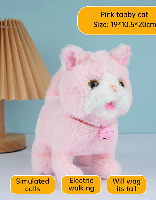 Load image into Gallery viewer, Realistic Electronic Cat Toy with Walking &amp; Barking Actions to Keep Your Pet Active and Entertained.
