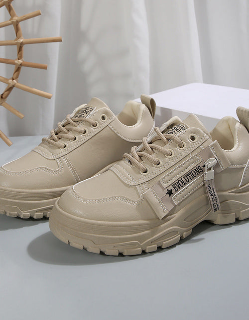 Load image into Gallery viewer, Women’s Lace‑Up Side‑Zipper Sports Sneakers
