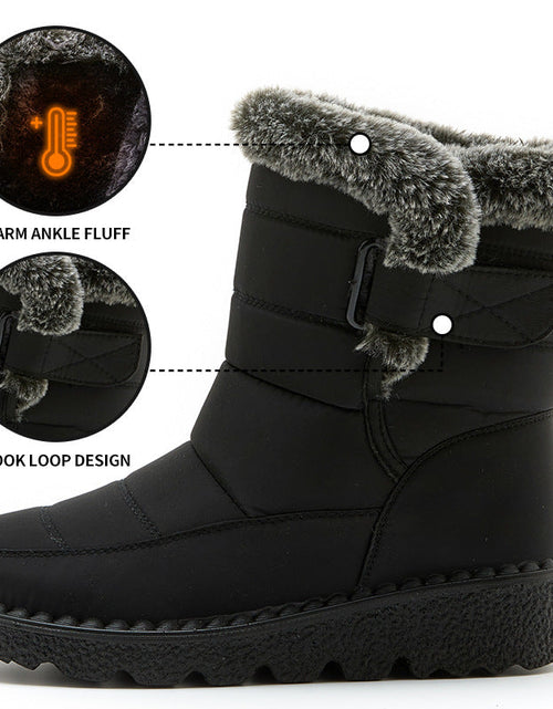 Load image into Gallery viewer, Women’s Waterproof Plush Snow Boots
