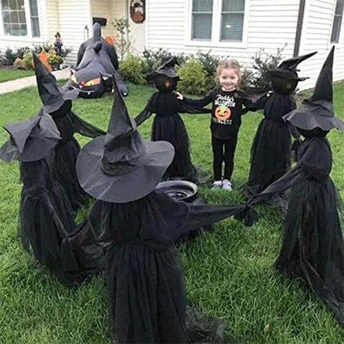 Load image into Gallery viewer, Halloween Light-Up Witches Ghost Halloween Decoration Horror Props Creepy Skeleton For Halloween Decoration Voice Control
