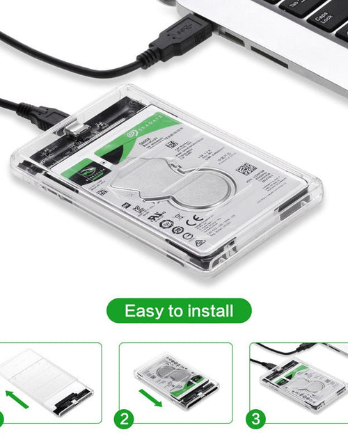 Load image into Gallery viewer, 2.5-inch Type-C hard drive box USB 3.0 notebook portable hard drive box USB 3.1
