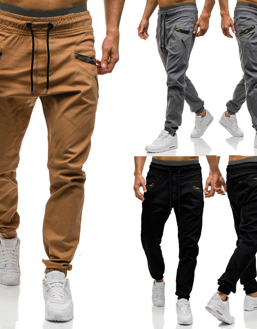 Load image into Gallery viewer, Fashion Men Gyms Pure color Pants Joggers Fitness Casual Long Pants Men Workout Skinny Sweatpants Jogger Tracksuit Trousers
