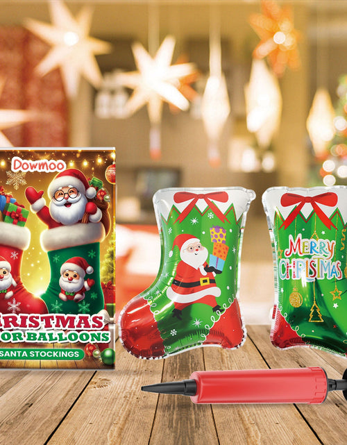 Load image into Gallery viewer, Christmas Balloons Balloon Standing Santa Claus Reindeer Christmas Tree Event Atmosphere Arrangement
