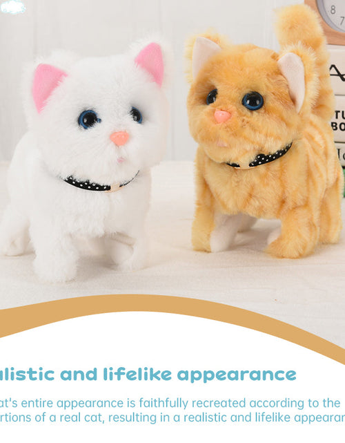 Load image into Gallery viewer, Realistic Electronic Cat Toy with Walking &amp; Barking Actions to Keep Your Pet Active and Entertained.
