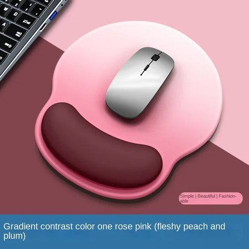 Load image into Gallery viewer, Gradient Mouse Pad Wrist Guard with Logo Female Wrist Guard Mouse Pad Wrist Support Computer Silicone Mouse Pad Wholesale
