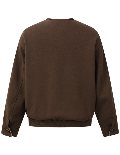 Load image into Gallery viewer, Loose Shoulder Jacket Long Sleeve Oversized Coat No Collar Design Outerwear
