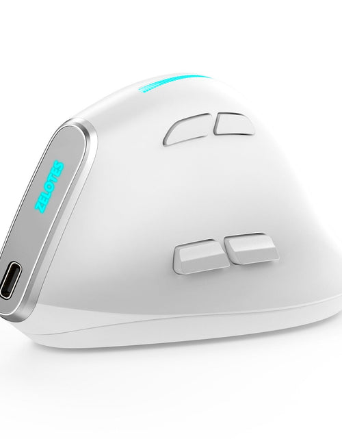 Load image into Gallery viewer, ZELOTES master F36 vertical grip ergonomics mouse proof hand the third mock examination charging Bluetooth programmable

