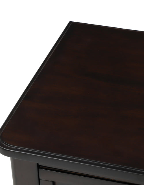 Load image into Gallery viewer, TREXM Narrow Console Desk, Ultra Thin Sofa Table with Three Storage Drawers and Living Room Bottom Shelves (Espresso)
