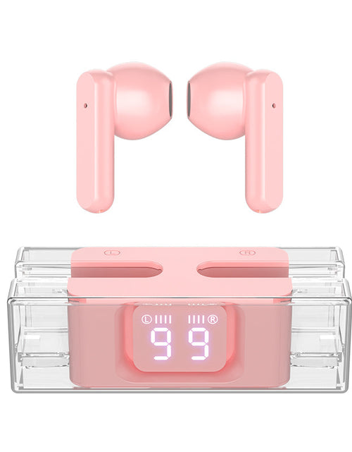 Load image into Gallery viewer, New SP28 in ear earplugs transparent digital display TWS Bluetooth headset game low latency
