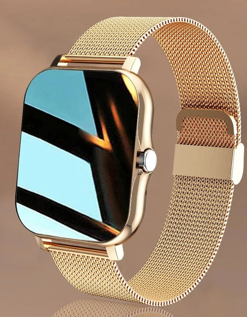 Load image into Gallery viewer, Women Smart watch Men 1.69" Color Screen Full touch Fitness Tracker Bluetooth Call Smart Clock Ladies Smart Watch Women
