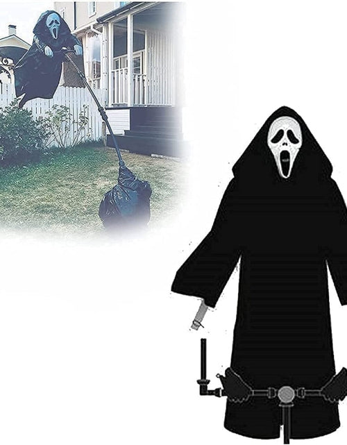 Load image into Gallery viewer, Creative Garden Ghostface Scarecrow Yard Hanging Scaring Scream Halloween Ghostface Scarecrow Decoration Repeller Bird
