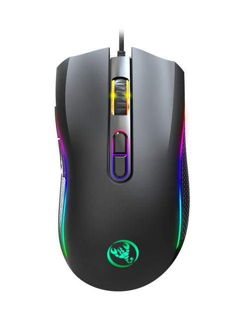 Load image into Gallery viewer, Computer gaming mouse e-sports internet cafe RGB luminous mouse MOUSE e-sports chicken eating wired mouse
