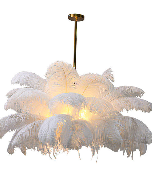 Load image into Gallery viewer, Feather lamp, living room pendant light, hall main light, modern and simple bedroom
