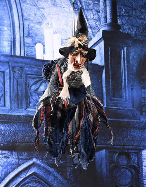 Load image into Gallery viewer, Electric Horror Toys Hanging  Halloween Eyes Glowing Screaming Witch Pendant Ghost
