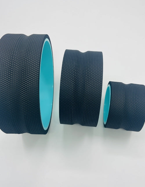 Load image into Gallery viewer, EVA yoga wheel yoga massage stick set Pilates abdominal wheel back bend Dharma wheel yoga wheel 3PCS
