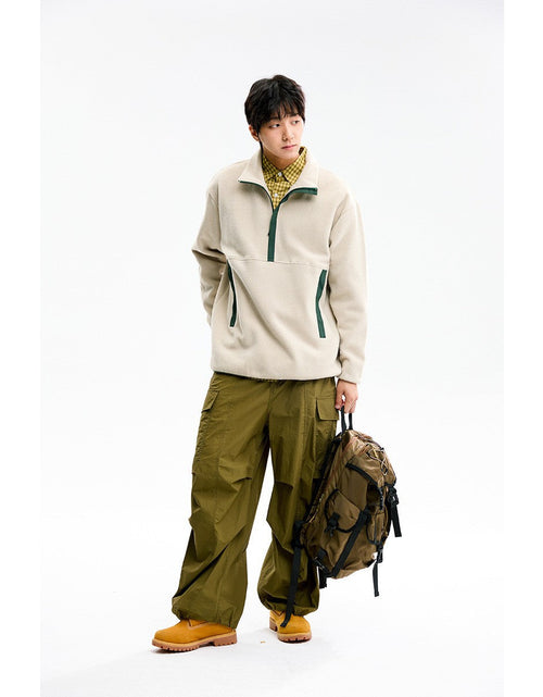 Load image into Gallery viewer, Fleece Top Crewneck Sweatshirt Unisex Fleece Jacket

