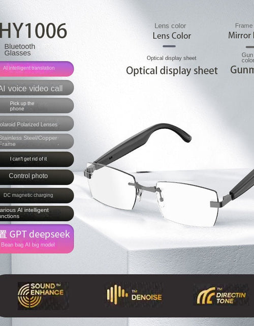 Load image into Gallery viewer, Bluetooth Smart AI Sunglasses Multi functional Real time Translation Headphones Call Listening to Music
