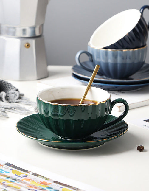 Load image into Gallery viewer, Nordic Style Simple Coffee Cup Set Creative Ceramic Coffee Cup British Afternoon Tea Cup Black Tea Cup Girl Heart
