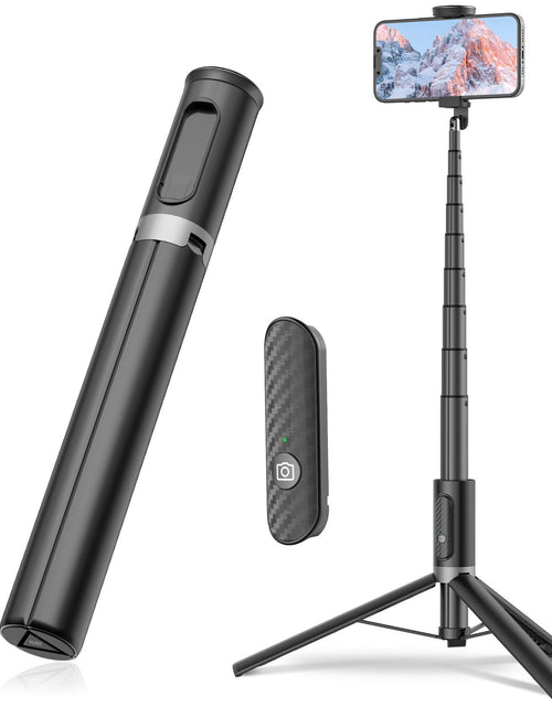 Load image into Gallery viewer, New 150cm Long Selfie Stick Tripod Carbon Fiber Plastic Detachable Remote Control AB202 Max Phone Compatibility Rotatable
