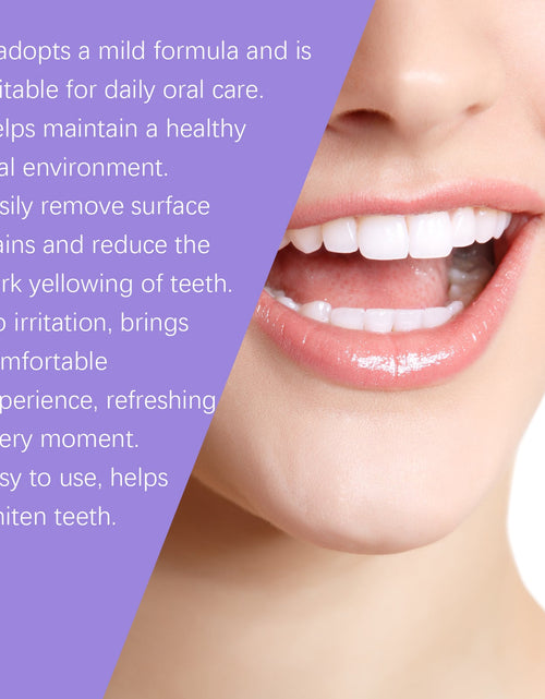 Load image into Gallery viewer, Oralhoe Purple Brightening Tooth Powder Gentle Mouth Cleanser Fresh Breath Cleanser Teeth Care

