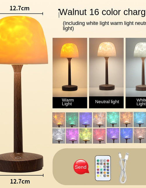 Load image into Gallery viewer, Chunyan High-Base Ripple Atmosphere Table Lamp, Romantic Mood Gift, Projector Remote Control Night Light, Couple Gift
