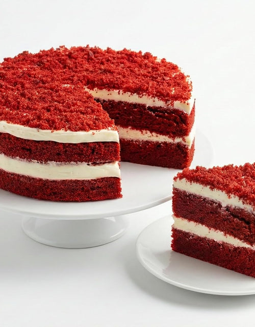 Load image into Gallery viewer, Andy Anand Sugar Free Red Velvet Cake – Keto &amp; Diabetic Friendly, Belgian Chocolate, Moist &amp; Rich, No Preservatives, 2.4 lb Gourmet Gift
