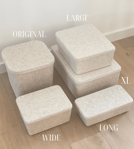 The Sculpted Bin - Large with Lid | Set of 3