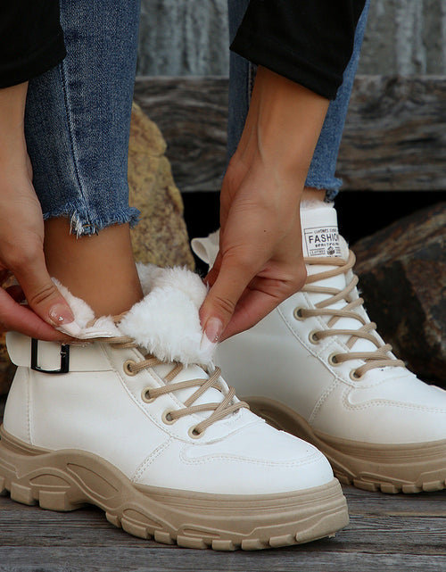 Load image into Gallery viewer, Women’s Mid-Calf Fleece-Lined Winter Boots
