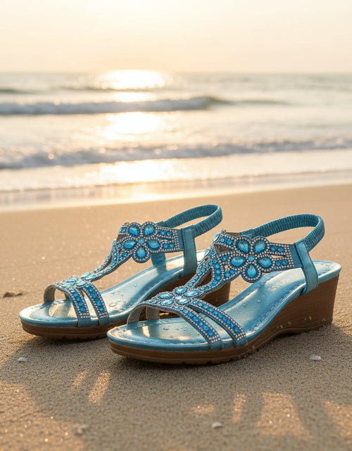 Load image into Gallery viewer, Bohemian Thick-Sole Wedge Sandals – 3 Colors EU 36–42
