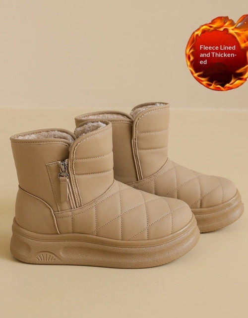 Load image into Gallery viewer, Women’s Casual Warm Fleece-Lined Snow Boots – Winter Anti-Slip Ankle Boots
