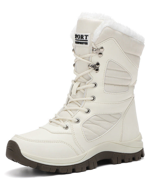 Load image into Gallery viewer, Women’s Long Wool &amp; Velvet Snow Boots | Thickened Warm Winter Footwear
