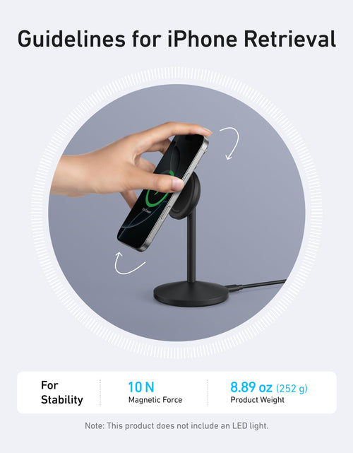 Load image into Gallery viewer, Anker MagGo Wireless Charger (Stand) with Adapter and Cable BOA
