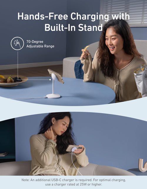 Load image into Gallery viewer, Anker MagGo Wireless Charger (Stand) with Adapter and Cable BOA
