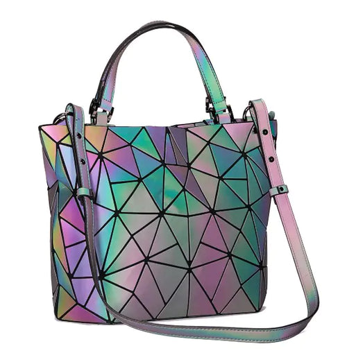 Load image into Gallery viewer, Geometric Laser Women's Handbag and Crossbody Bag
