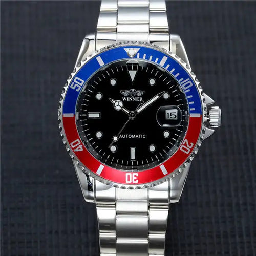 Load image into Gallery viewer, Winner Top Brand Luxury Blue Men Watch Automatic Skeleton Mechanical Wristwatch Male Man Watches Hour Relogio Masculino
