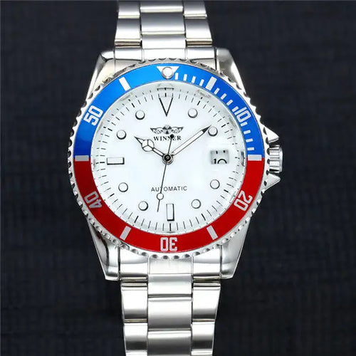 Load image into Gallery viewer, Winner Top Brand Luxury Blue Men Watch Automatic Skeleton Mechanical Wristwatch Male Man Watches Hour Relogio Masculino
