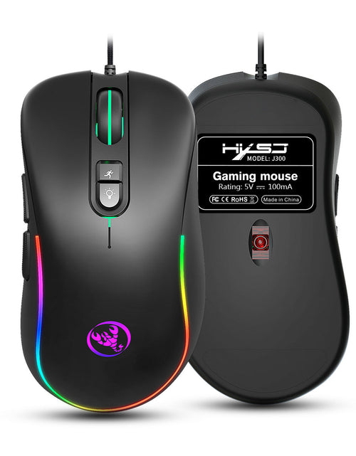 Load image into Gallery viewer, 7D key gaming mouse, macro programmable RGB luminous gaming wired mouse
