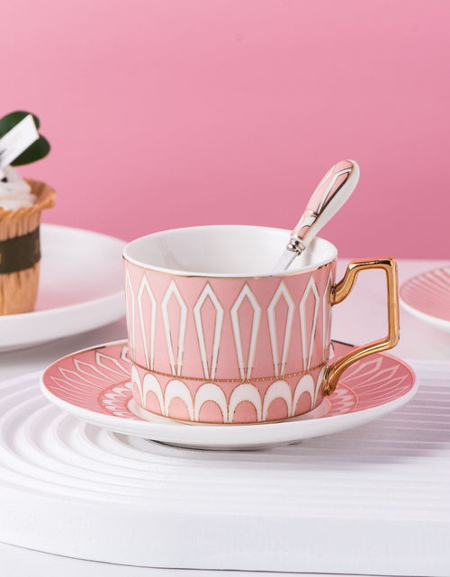 Load image into Gallery viewer, Nordic minimalist ceramic coffee cups and plates, English black tea cups, water utensils, tea cups, household offices

