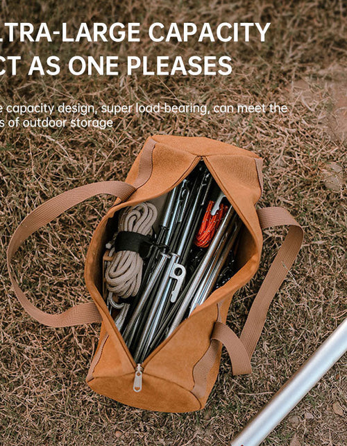 Load image into Gallery viewer, Outdoor Camping Accessories Storage Bag Tent Wind Rope Nail Tool Storage Bag Camping Portable Nail Bag Cylinder Bag
