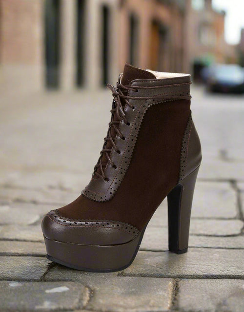 Load image into Gallery viewer, Women’s High Heel Martin Boots
