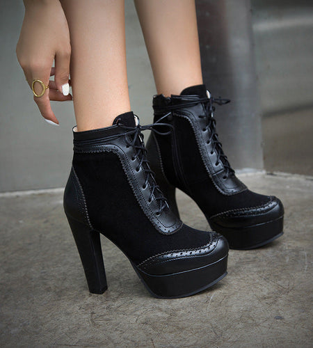Women’s High Heel Martin Boots