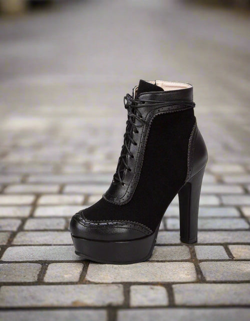 Load image into Gallery viewer, Women’s High Heel Martin Boots

